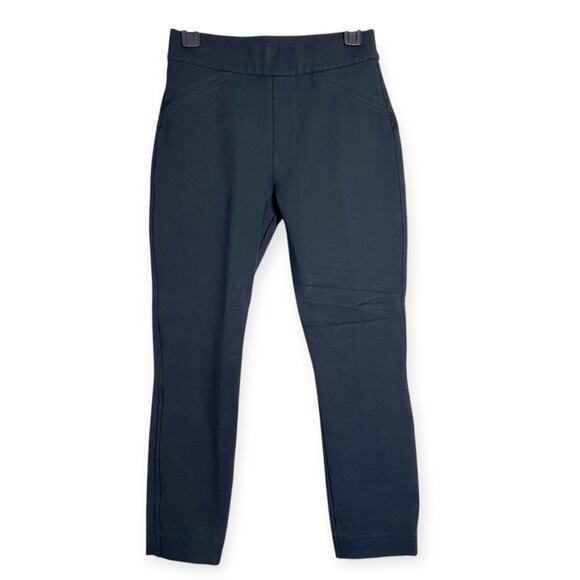 SPANX The Perfect Pant Ankle Back Seam Skinny SIZE S Petite Black Ponte Pull On - Picture 2 of 11